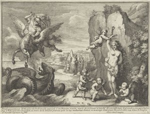 Perseusz i Andromeda Przedstawienia mitologiczne w pejzażach (tytuł serii)
