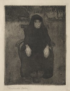 Siedząca stara kobieta autorstwa Paula Modersohn-Becker