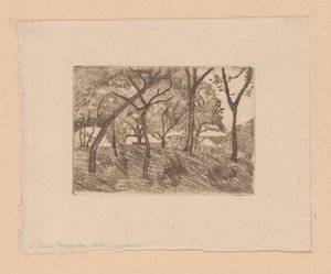 leśny widok autorstwa Paula Modersohn Becker (signed by artist)