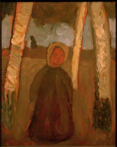 Dziecko pod brzozami autorstwa Paula Modersohn Becker