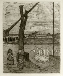 Baśń o zaginionej gęsi autorstwa Paula Modersohn Becker