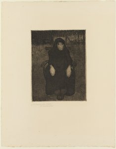 Siedząca stara kobieta autorstwa Paula Modersohn Becker
