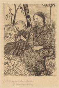 Dwie wieśniaczki autorstwa Paula Modersohn Becker