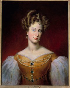 Portret Marie Caroline, Princess of Bourbon - Sycylia i księżna Berry (1798-1870) Obraz Paulina Guerina (1783-1855) 1819 Nd. 0,69x0,54m²