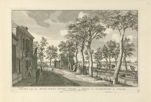 Widok na południowo-zachodni Binnensingel (Zuidwal) w Hadze Widok Zuid-West Binnen Cingel na Delft i Wateringen w Hadze (tytuł na obiekcie) Osiem twarzy w Hadze (tytuł serii)