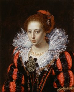 Portret młodej damy autorstwa Paulus Moreelse