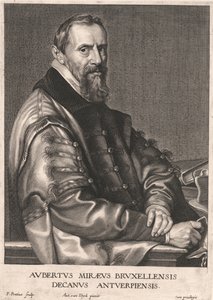 Aubertus Mireus z Brukseli, dziekan Antwerpii autorstwa Paulus Pontius