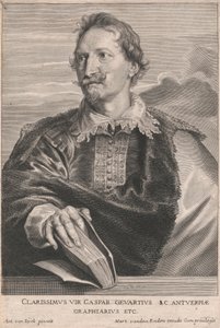 Najsłynniejszy człowiek Gaspar Gevartius I.C. Antwerpia, Graphiarius itp.