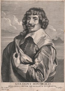 Gerardus Honthorst, holenderski malarz postaci ludzkich autorstwa Paulus Pontius