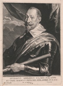 Gustavus Adolphus DG Rex Svec. Goth; i Vand, Wielki Książę, Książę Finlandii itd. autorstwa Paulus Pontius
