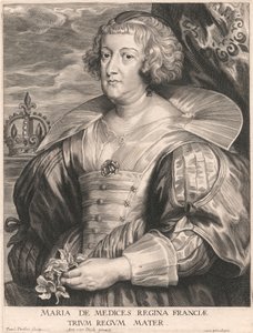 Marie de Medicis, królowa Francji, matka Trzech Króli autorstwa Paulus Pontius