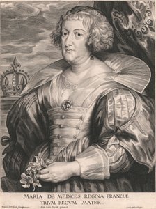 Marie de Medicis, królowa Francji, matka Trzech Króli autorstwa Paulus Pontius