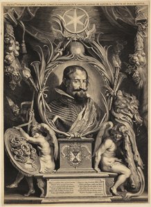 Portret Gaspara de Guzmána, hrabiego Olivares autorstwa Paulus Pontius