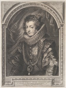 Portret Elżbiety Burbon, królowej Hiszpanii, 1632., 1632. autorstwa Paulus Pontius