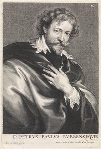 Portret malarza Petera Paula Rubensa autorstwa Paulus Pontius