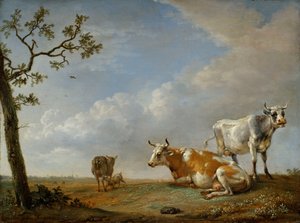 Zwierzęta odpoczywające na pastwisku autorstwa Paulus Potter