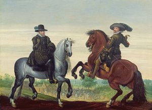 Maurits (1567-1625) i Frederik Hendrik (1584-1647) z Nassau, Princes of Orange