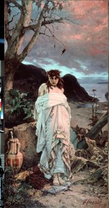 „Medusa” Reprezentacja jednej z Gorgon o hipnotycznym spojrzeniu - Obraz Pawła Aleksandrowicza Swedomskiego (1849-1904) 1882 Państwowa Galeria Trietiakowska, Moskwa