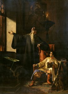 Iwan Groźny i ksiądz Sylwester podczas pożaru Moskwy 1547