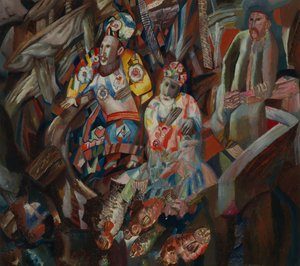 Wschód i Zachód, 1912-1913 autorstwa Pavel Nikolayevich Filonov