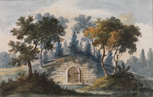 Grób generała Waszyngtona w Mount Vernon Kopia po grawerowaniu w The Port Folio..., 1811-ca.1813. autorstwa Pavel Petrovic Svin