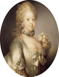Portret Karoliny Matyldy z Wielkiej Brytanii 1751-1775, królowej Danii, ok. 1767.