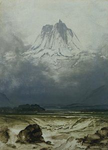Studium Krajobrazu, Norwegia Północna (olej na panelu)