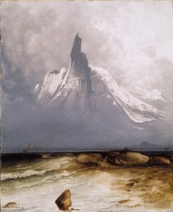 Stetind we mgle autorstwa Peder Balke