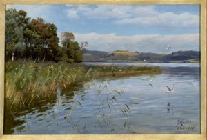 Letni dzień nad jeziorem autorstwa Peder Monsted