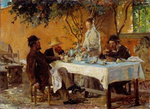 Śniadanie w Sora autorstwa Peder Severin Krøyer