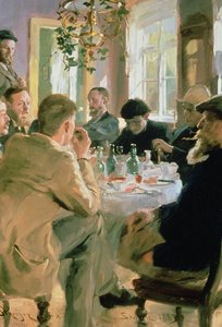 Pora obiadowa, 1883 autorstwa Peder Severin Krøyer