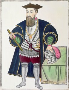 Portret Vasco de Gamy (gwasz na papierze)