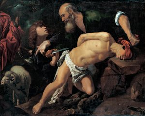 Ofiara Izaaka - Obraz Pedro Orrente (1588-1645), olej na płótnie, ok. 1615