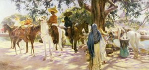 Dzień targowy w San Gabriel (1909), Meksyk