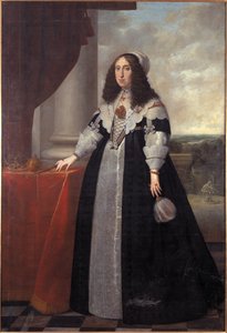 Arcyksiężna Cecile Renee Austrii, królowej Polski - Portret arcyksiężnej Cecylii Renaty Austrii (1611-1644), królowej Polski, autorstwa Danckers de Rij, Peeter (ok. 1605-1661). olej na płótnie autorstwa Peeter Danckers de Rij