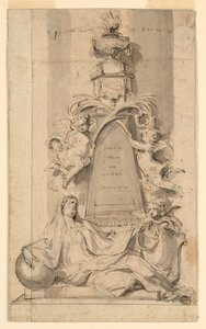 Projekt pomnika van der Cammen-Henriquesa w kościele św. Gumarusa w Lier autorstwa Peeter Verbrugghen II