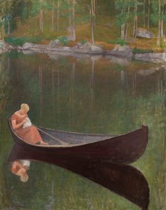 Kobieta w łodzi, 1924.