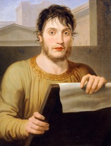 Giuseppe Guizzardi w antycznej sukni, autorstwa Pelagiusa Palagi (1775-1860), olej na płótnie, 60x47 cm autorstwa Pelagio Palagi