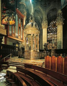 Włochy, Katedra w Mediolanie, Prezbiterium z tabernakulum, Pellegrino Tibaldi znany jako Pellegrini