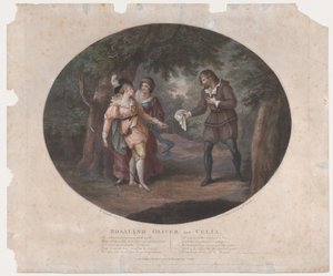 Rosalind, Oliver i Celia Shakespeare, Jak wam się podoba, akt 4, scena 6, 1791., 1791.