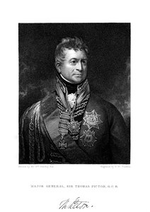 Sir Thomas Picton, brytyjski żołnierz, XIX wiek.