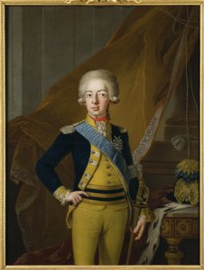 Gustave IV Adolphe de Suede - Portret Gustawa IV Adolfa Szwecji (1778-1837), autorstwa Kraffta, Pera Starszego (1724-1793). olej na płótnie autorstwa Per Krafft