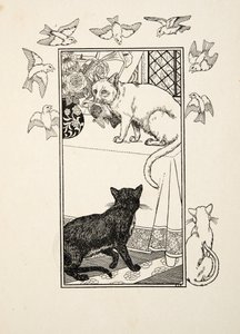 Singular Interposition, z „Stu anegdot zwierząt”, wyd. 1924 (grawerowanie) autorstwa Percy J. Billingshurst