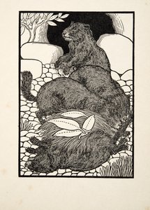 Podział Pracy, ze Sto anegdot zwierząt, wyd. 1924 autorstwa Percy J. Billingshurst
