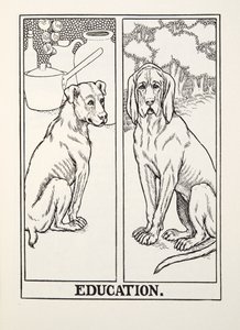 Edukacja, z Fontaine Fables, wyd. 1905