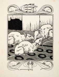 Obowiązek synowski, ze Sto anegdot zwierząt, wyd. 1924 (grawerowanie) autorstwa Percy J. Billingshurst