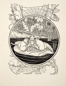 Myszy jako nawigatorzy, z „Stu anegdot zwierząt”, wyd. 1924 autorstwa Percy J. Billingshurst