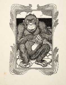 Oyster Opening, ze Sto anegdot zwierząt, wyd. 1924 autorstwa Percy J. Billingshurst