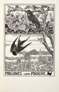 Philomel i Progne, z Fontaine Fables, wyd. 1905