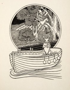 Łapacz złapany, z „Stu anegdot zwierząt”, wyd. 1924 autorstwa Percy J. Billingshurst